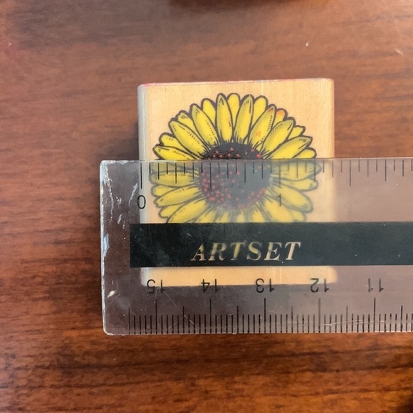 Wooden Back Rubber Stamp Set - Nature Theme - Picture 9 of 11